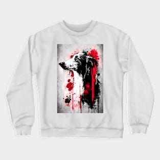 Borzoi Dog Painting Crewneck Sweatshirt